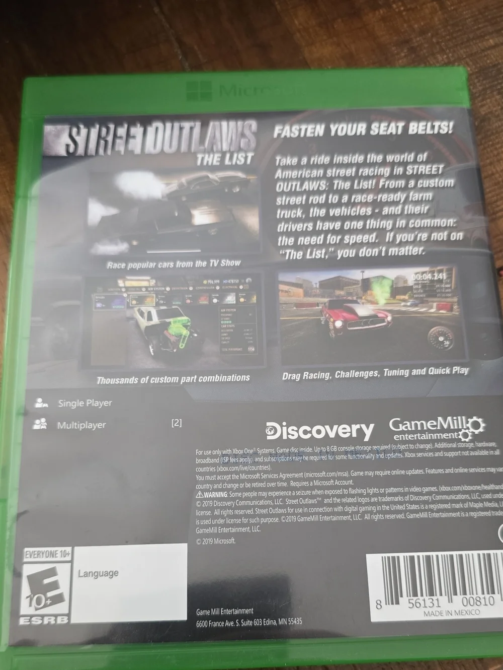 Street Outlaws: The List Xbox One Game